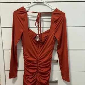 Tiger Mist Entity Dress Rust thumbnail 3