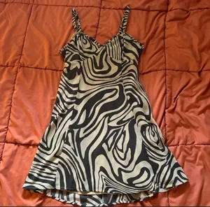 Wild Fable Brown Marble Print Y2K Dress thumbnail 1
