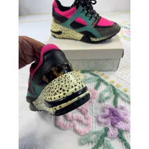 Steve Madden Women's Multi Color Block‎ Chunky Platform Fashion Sneakers 7 M thumbnail 5
