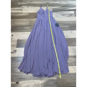 Lulus Long Purple Layered Chiffon Dress Size M New With Tag thumbnail 7