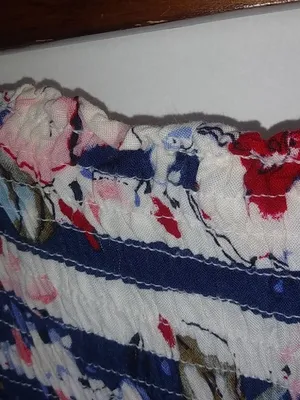 Timing L Strapless Red Blue Floral Maxi Dress thumbnail 3