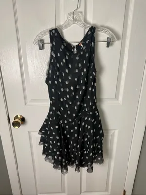 Free People Raven Printed Mini Dress in Night Combo M thumbnail 2
