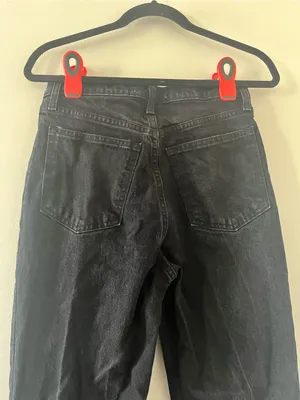 Abercrombie The 90s Straight Ultra High Rise Jeans 28 6 Black Minimalist Capsule thumbnail 6
