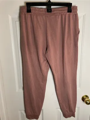 Vuori ladies active joggers in rosewood pockets drawstring athleisure no size thumbnail 6