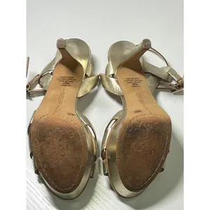 Vince Camuto Peppa Metallic Gold Leather Platform‎ Stiletto Heels 7M VC-PEPPA thumbnail 9