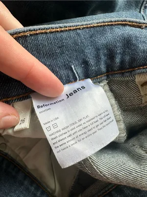 Reformation jeans high and skinny jeans in rhine wash size 26 made in USA thumbnail 4