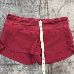 Lululemon Speed Up Shorts Womens Dark Pink Low Rise Running 8 thumbnail 8