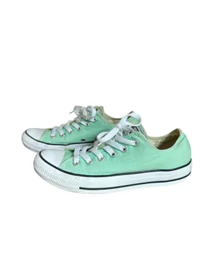 Converse Low Top Sneakers Sea Foam Green Womens Size 7 thumbnail 2