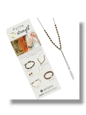 new Gorjana ϟ Pyrite Gem Beaded Necklace ϟ Silver Plated ϟ Spiritual Energy ϟ thumbnail 3