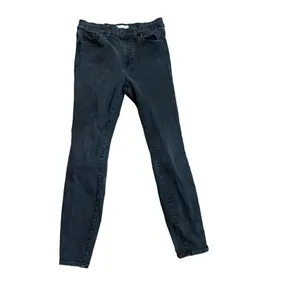 Madewell High Rise Skinny Jeans Faded Black Denim sz‎ 28 thumbnail 8