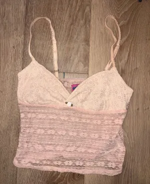brand new edikted mesh tank top light pink xs thumbnail 3