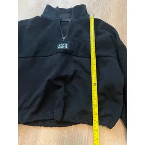 Factorie AU Black Cropped Pullover Hoodie XS Stnd Esntl Cotton thumbnail 7