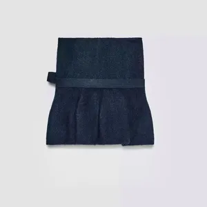 Zara NWT navy blue knit sweater peplum bow tie strapless tube bandeau top thumbnail 5