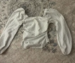 White Puff Sleeve Blouse thumbnail 1