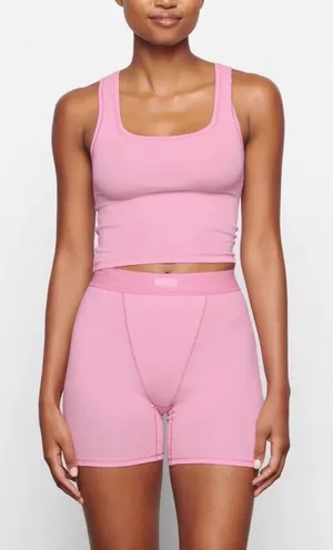 SKIMS Cotton Rib Tank and Boxer Shorts Set thumbnail 1