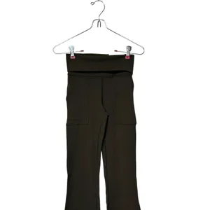 Aerie Offline Women's‎ Leggings Foldover Low Rise Flared Leg Green Small NWT thumbnail 4