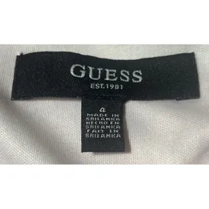 GUESS Multi-color Bright Striped Maxi Dress Size 4 Ribbed Short Sleeve Happy thumbnail 4