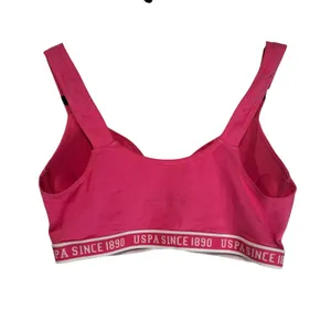 US Polo Assn‎ Pink Sports Bra Wireless Padded Logo Band Womens 1X 3PKBR4612 thumbnail 6