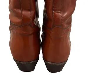 Giuliana Benetton EUC Cognac Italian Leather Knee High Riding Boots thumbnail 3