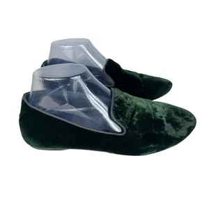 Birdies Forest Green Velvet Smoking Slipper Loafer Flats Womens Size 8.5 thumbnail 2