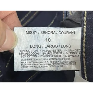 Gloria Vanderbilt Women’s Dark Wash Blue Denim Straight Leg Mid Rise Jeans 10 thumbnail 7