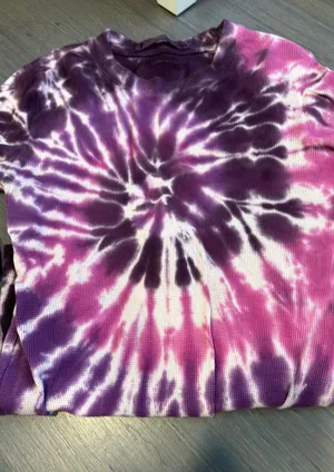 Emma And Sam Tie Dye Thermal Long Sleeve thumbnail 3