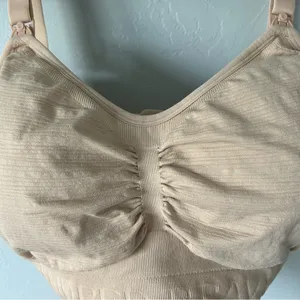 Kindred Bravely Sublime Hands-Free Pumping Nursing Bra Beige Large Busty E-H Cup thumbnail 5