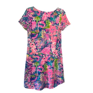 Lilly Pulitzer Tammy Dress Gumbo Limbo UPF 50+ Knit Cap Sleeve Scoop Neck Resort thumbnail 5