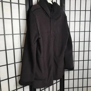Boutique Fleece Winter Warm Hoodie Coat Jacket Purple Large thumbnail 3