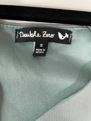 Double Zero Puff Sleeve Mini Dress in Sage thumbnail 6