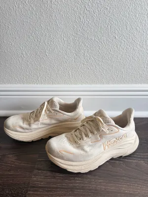 Hoka Clifton 10 Running Shoes Cream thumbnail 3