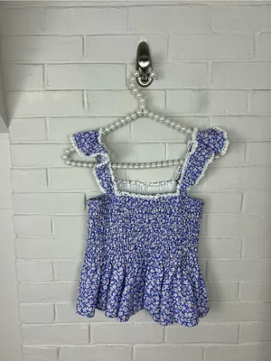 Altar’d State Floral Print Smocked Top Size M thumbnail 9