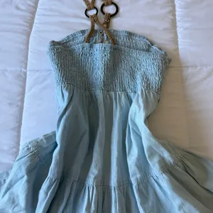 🌊 Mustard Seed Y2K Boho Seafoam Halter Mini Dress | Fairycore Beach Dress thumbnail 8