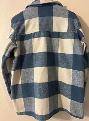 Old Navy Soft Plaid Brushed Shacket thumbnail 3