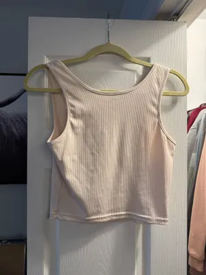 Not My First Rodeo Cream Graphic Rib Tank Top thumbnail 2