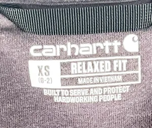 CARHARTT Blackberry Relaxed Fit Graphic Spellout Long Sleeves Sweatshirt Size XS thumbnail 3