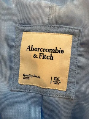 Abercrombie & Fitch Blue Cropped Blazer Jacket XXL Short Sleeve Preppy thumbnail 5