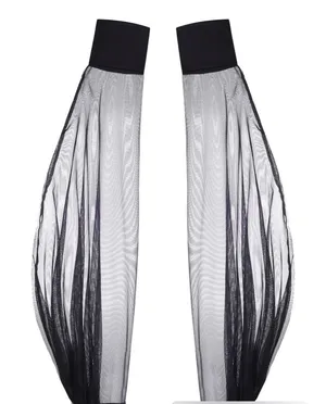 NWT Baed Stories Obsidian Black Mesh Arm Sleeves XS-M thumbnail 1