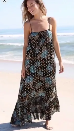 NWT Natural Life | Alice Metallic Maxi Dress, Small thumbnail 1