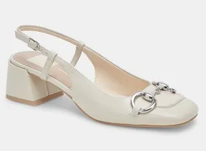 DV by Dolce Vita Melli Heels Ivory Crinkle Patent thumbnail 1