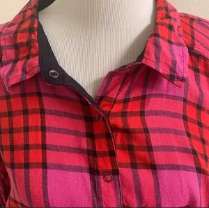 Free People Pacific Dawn Plaid Peplum Size XS thumbnail 5