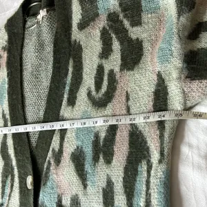 Mystree Womens Soft Cardigan Sweater Size Medium Button Up Pockets Multi Pattern thumbnail 10