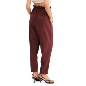 Free People Margate Pleated Indiepop Paper bag Trouser Pant size xs thumbnail 2
