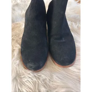 Frye Elyssa Shootie Black Suede Leather Ankle Booties Womens Size US 7.5 thumbnail 3