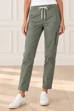 Vuori Ripstop Jogger Pants Women’s Sz XS Olive Green Organic Cotton Cargo VW401 thumbnail 1
