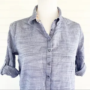 Canyon River Blues Button top Size Medium blue‎ chambray thumbnail 4