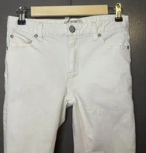 Free People Distressed Skinny Jeans Womens 27 White Slim Stretch Denim thumbnail 1