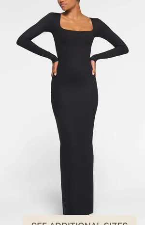 SKIMS Body LONG SLEEVE LONG SLIP DRESS thumbnail 1