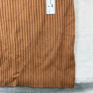 House of Harlow 1960 Brown Ribbed Knit V-Neck Cut-Out Maxi Dress Small thumbnail 4