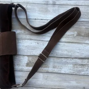Earthbound Trading Co Purse Afghanistan Inspired Boho Leather Cotton Convertible thumbnail 8
